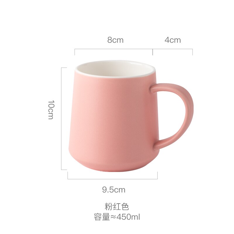 Krus kaffekopp latte glass gjenbrukbar søt kaffekopp keramisk miljøvennlig kahve fincan takimlari kjøkkenutstyr  bd50bd: Stil 2
