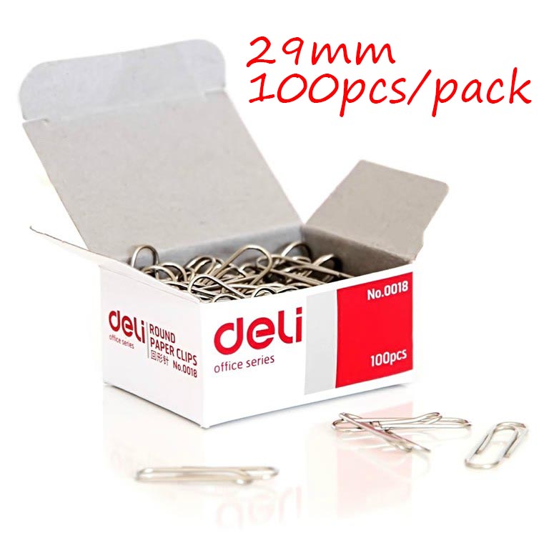 Clip de papel mediano y pequeño tamaño, clips de plata para oficina y organización de documentos personales (25mm 29mm 50mm): 29mm