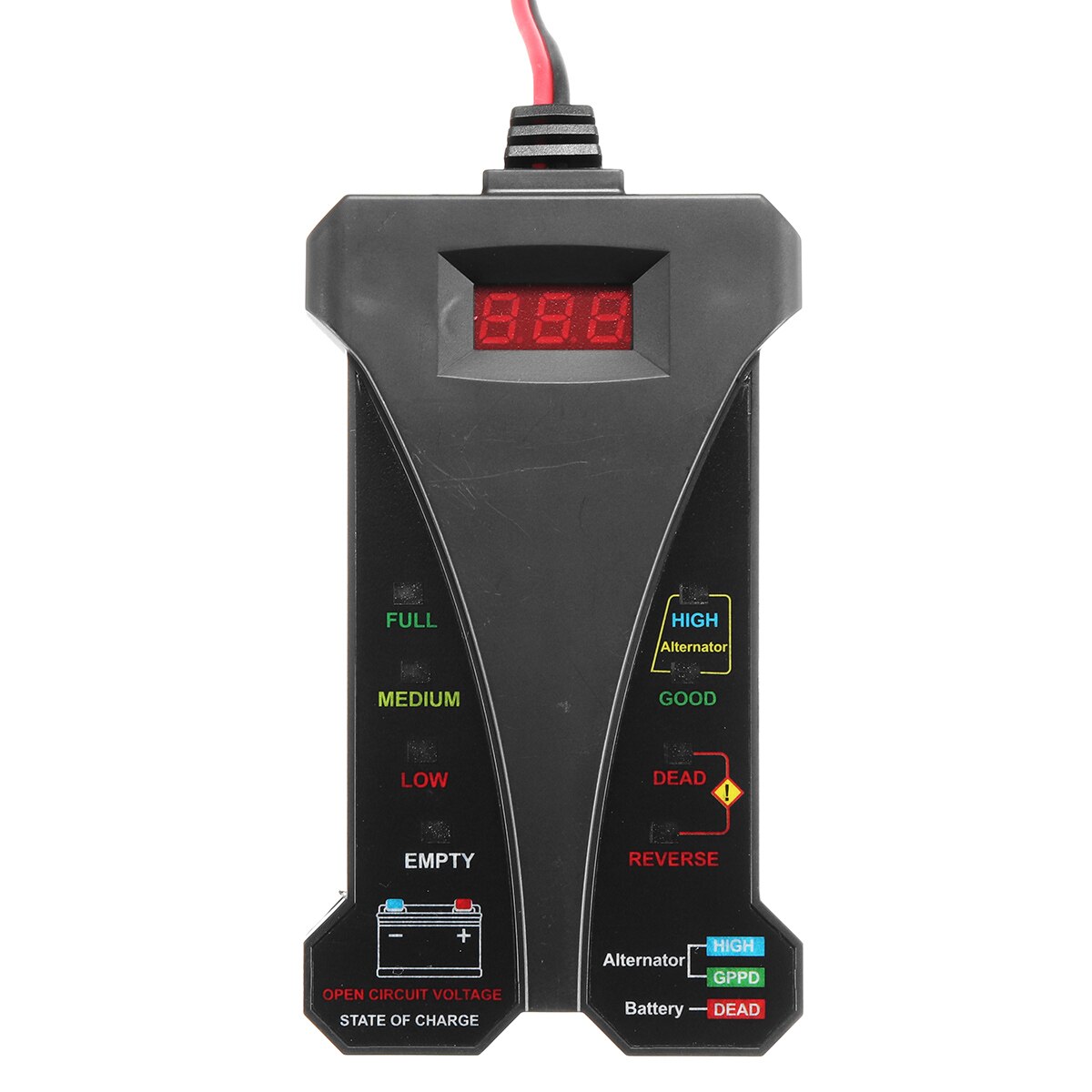 12V Battery Tester Digital ATV Motorcycle E-bike Voltage Battery Load Analyzer Multifunction Diagnostic Tool Mini