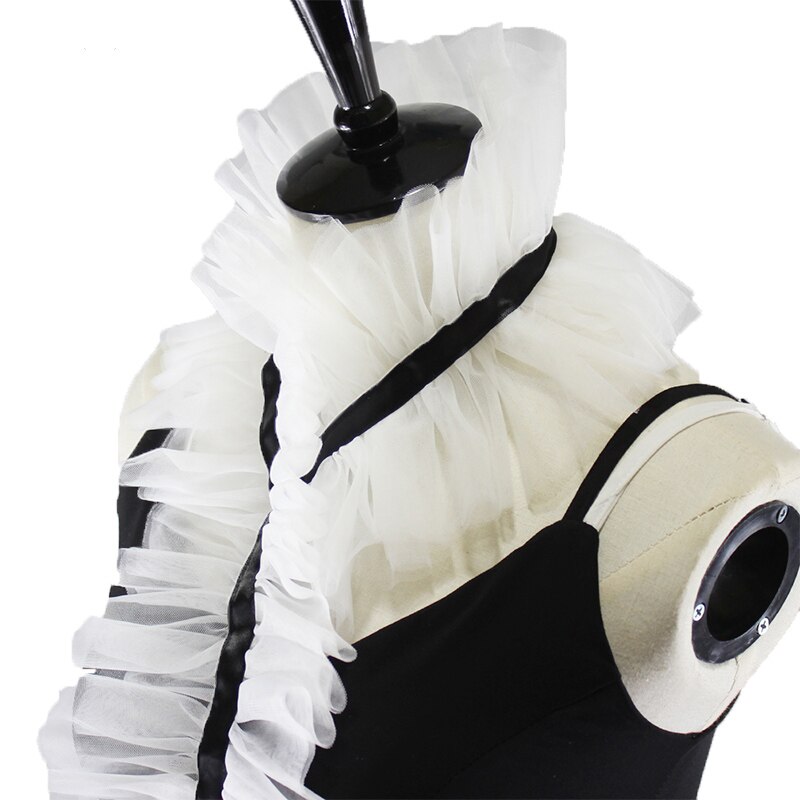 Gotisk middelalder ruff krage vintage hals ruffled krager kostymer tilbehør håndlaget