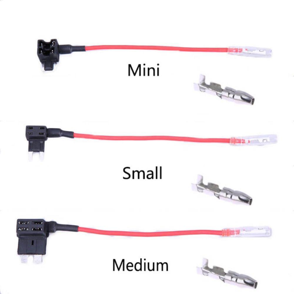 Newest 32V ATO ATC Add A Circuit Fuse Tap Piggy Back Standard Blade Fuse Holder With Terminal And Sheath