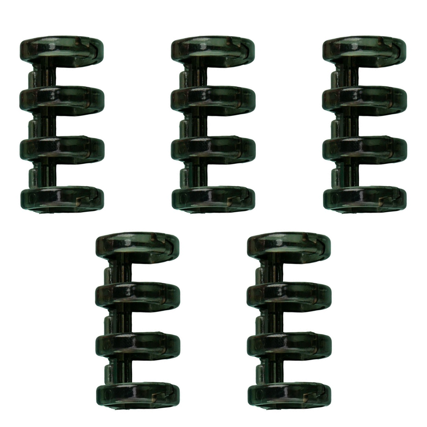 Ensemble de 5 Clips créatifs pour classeur à 5 trous, anneaux en spirale à 5 trous, reliure de livres à feuilles mobiles, bobine de scrapbooking, pour Album de bricolage: Black-3.3x1.5cm