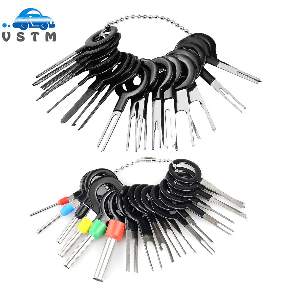38pcs Car Terminal Removal Tool Wire Plug Connector Extractor Puller Release Pin Extractor Kit For CarPlug Repair Tool