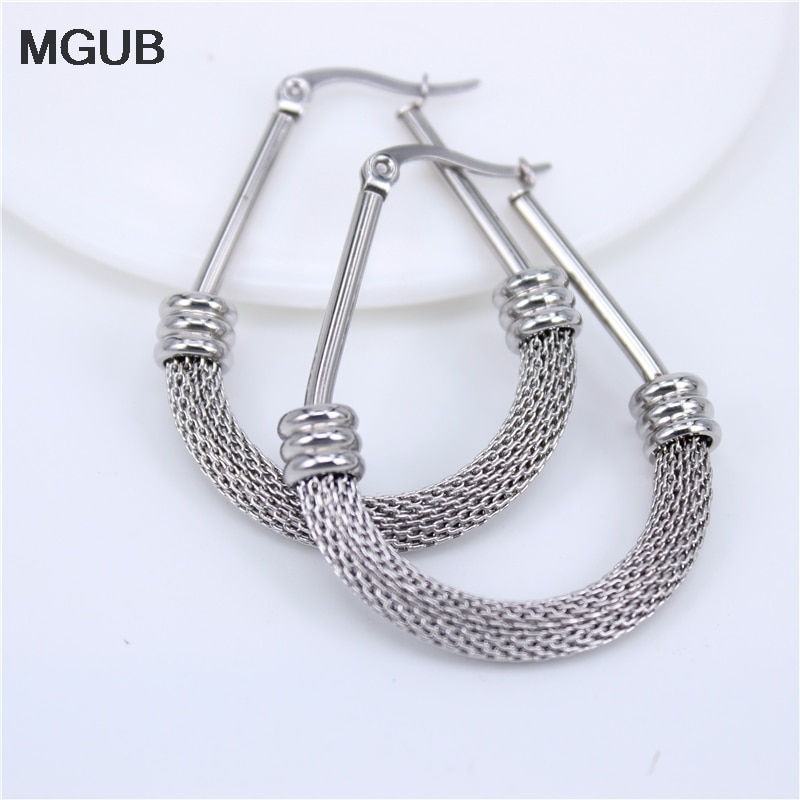 MGUB rond boucle d'oreille cerceau couleur or élément boucles d'oreilles de mariage pour les femmes LHEH13