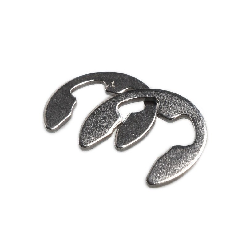 100pcs Bag 304 Stainless Steel E Type Circlip Retaining Ring External Circlip Snap Retaining Ringsstainless Steel Steel 1.5-7mm