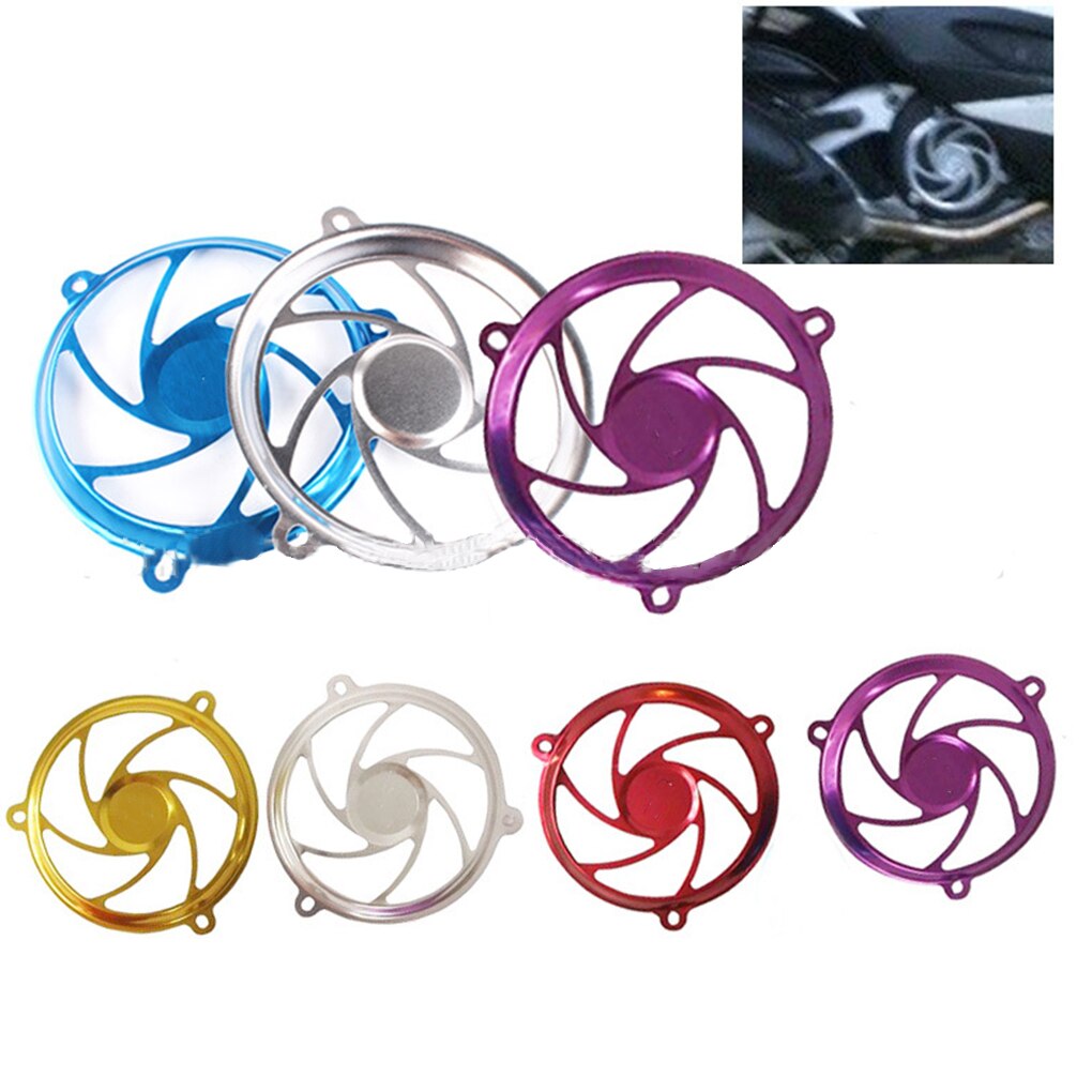 Motorcycle Refit Assembly Fan Cover Wheels Pattern Decorative Aluminum Alloy