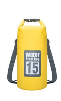 5L 10L 15L 20L Outdoor Waterproof Dry Bag Backpack Sack Storage Trekking Rafting Sports Kayaking Canoe Swimming Bag Travel Kits: Yellow 15L