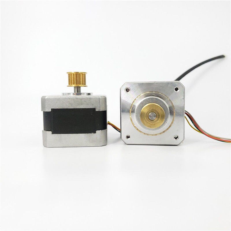 1.8 Degree Nema 17 42mm 2-Phase 4-Wire Precision Hybrid Stepper Motor synchronous Copper pulley RepRap DIY Robot CNC 3D Printer
