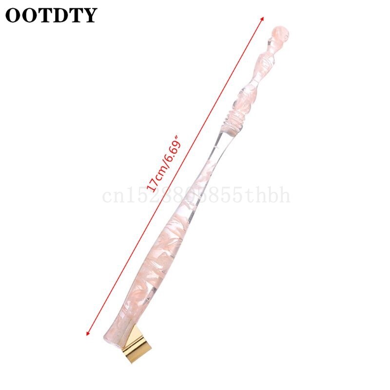 Antique English Oblique Calligraphy Dip Pen Nib Holder Handwriting Handmade Copper Scrip Fountain Pen