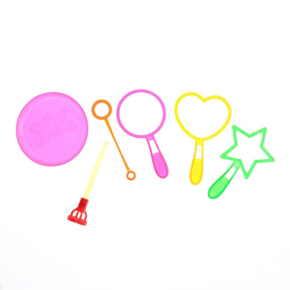 6 Stks/partij Blazen Bubble Zeep Gereedschap Speelgoed Bubble Sticks Set Outdoor Bubble Speelgoed Voor Kinderen