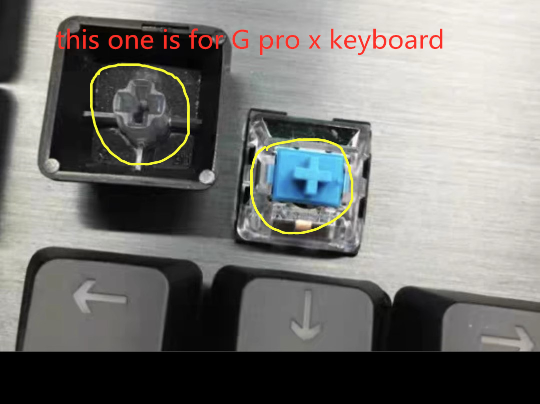 1 set original keycaps for Logitech G Pro keyboard with Romer-g and GX switch genuine keycap keyboard accessories: Dark Grey