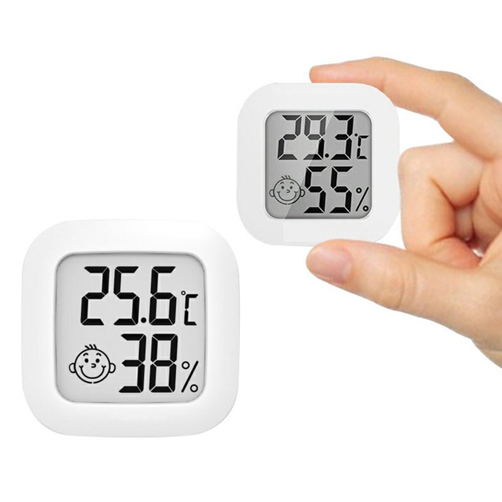 Mini drinnen Thermometer Digital LCD Temperatur Sensor Feuchtigkeit Meter Thermometer Zimmer Hygrometer Messgerät