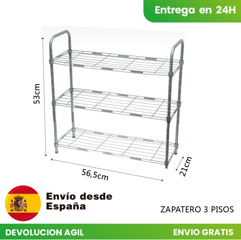 Schoenenrek Plank Metalen Schoenenrek 3 4 5 Baldas Schoen Rack Bespaar Ruimte Plank Voor Schoenen Organizer: Shoe Rack 3 levels