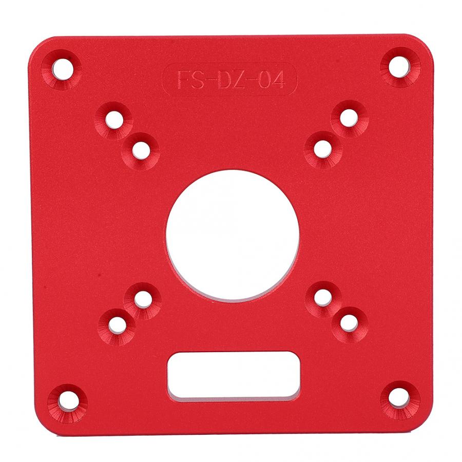 Router Table Insert Plate Aluminum Alloy 6061 Anodic Oxidation Engraving Router Table Plate Tools