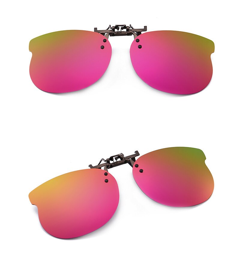 Dreng pige polariseret klip på solbriller fiskeri nat anti uv kørsel fiskeri to stil solbriller klip spejl  uv400 zb-69: 5