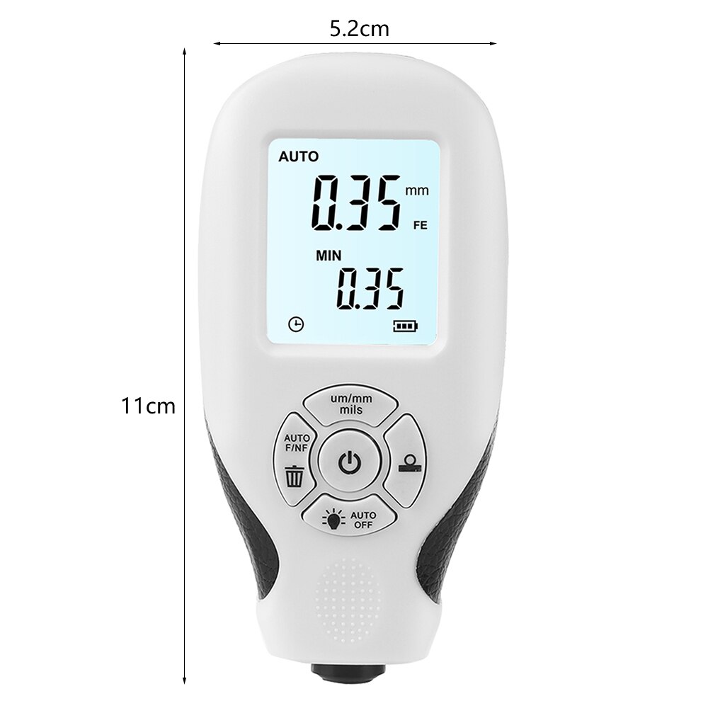 HW-300 Laagdiktemeter 0-2000UM Auto Verf Laagdikte Tester Meten Handleiding Verf Tool Laagdikte Meter