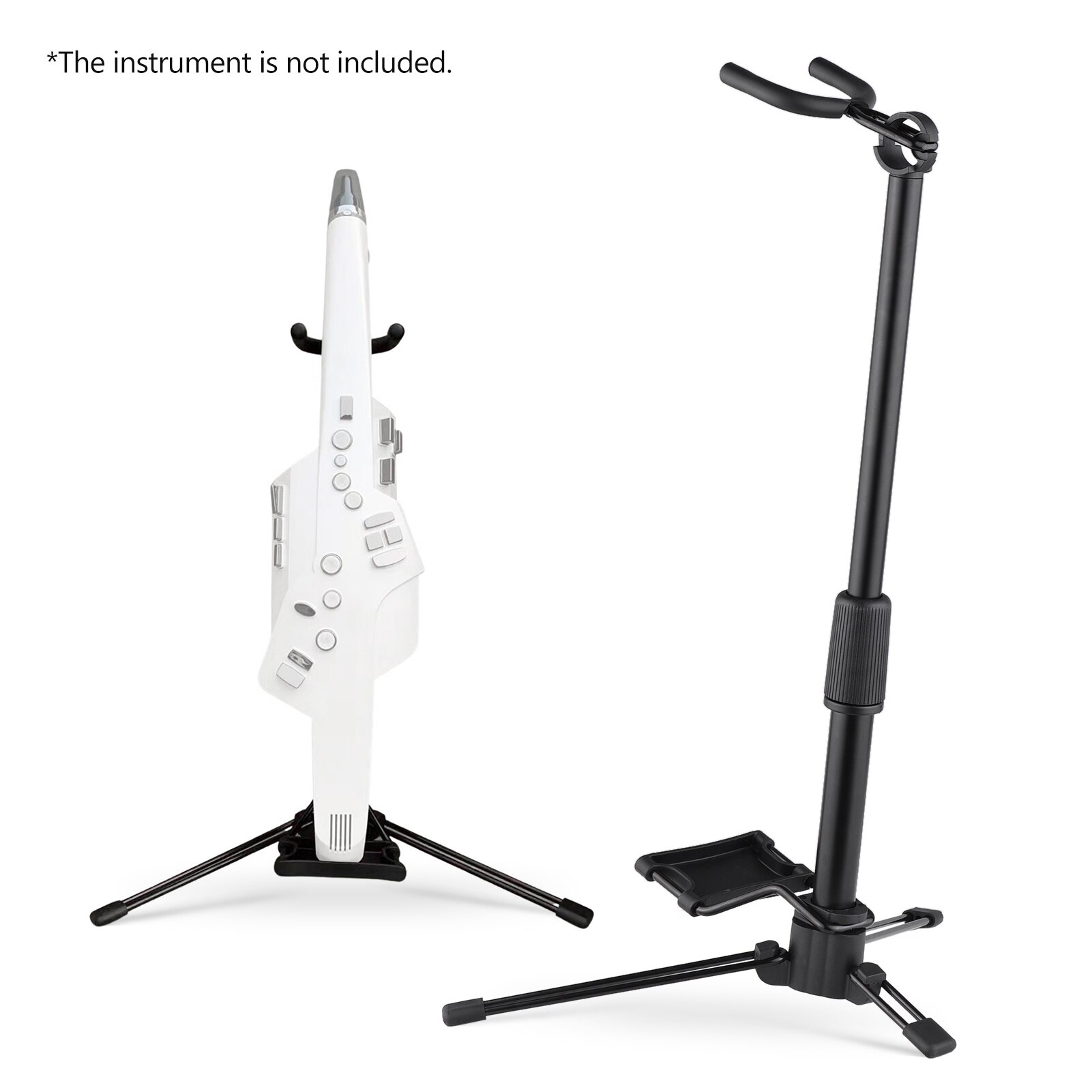 Muslady Foldable Digital Wind Instrument Stand Adjustable Metal Aerophone Holder Musical Instrument Stand