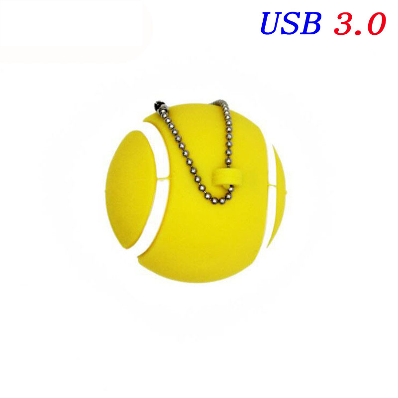 Piłka nożna USB 3.0 Pendrive 64GB Darmowy brelok do kluczy Pen Drive 32GB Kreatywne prezenty Cartoon Memory Stick Czarny Biały Czerwony Pendrive 16G