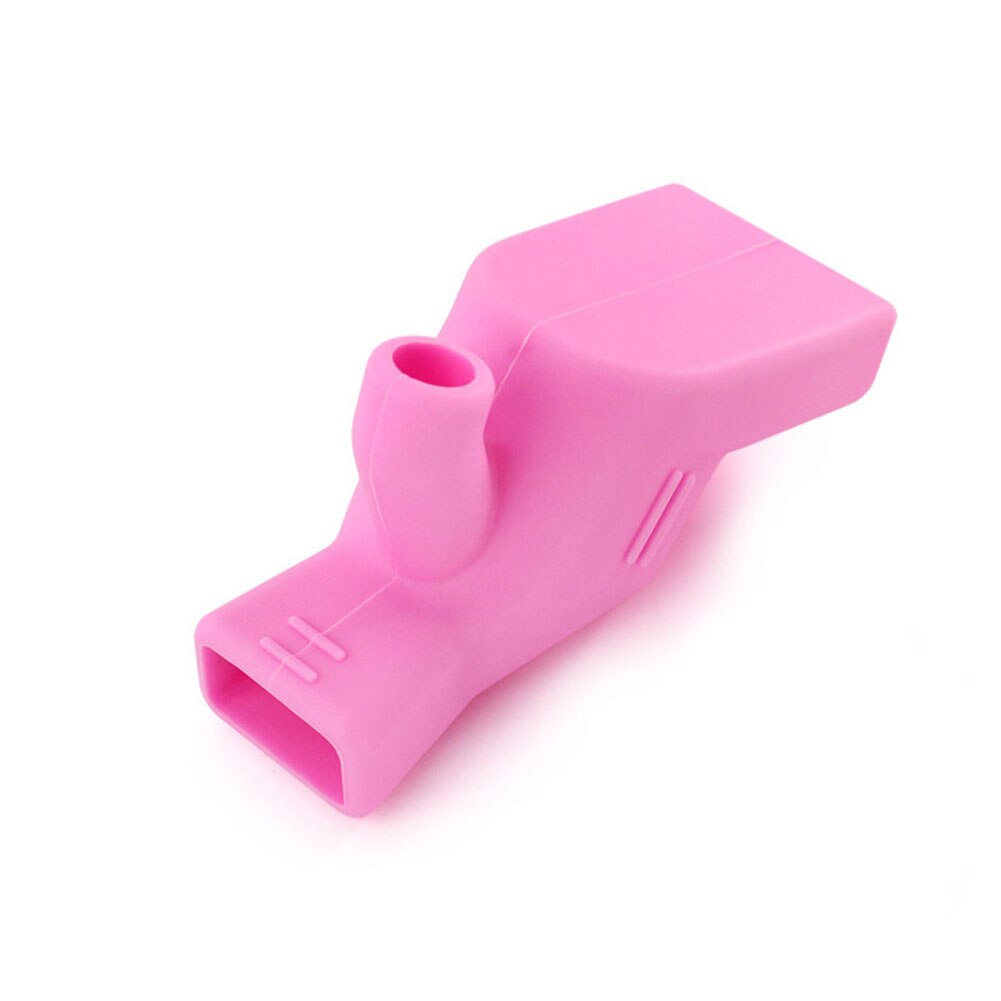 Badrumstillbehör accesorios de baño enfärgad silikonvattenkran för vattenkran för handtvätt: Rosa