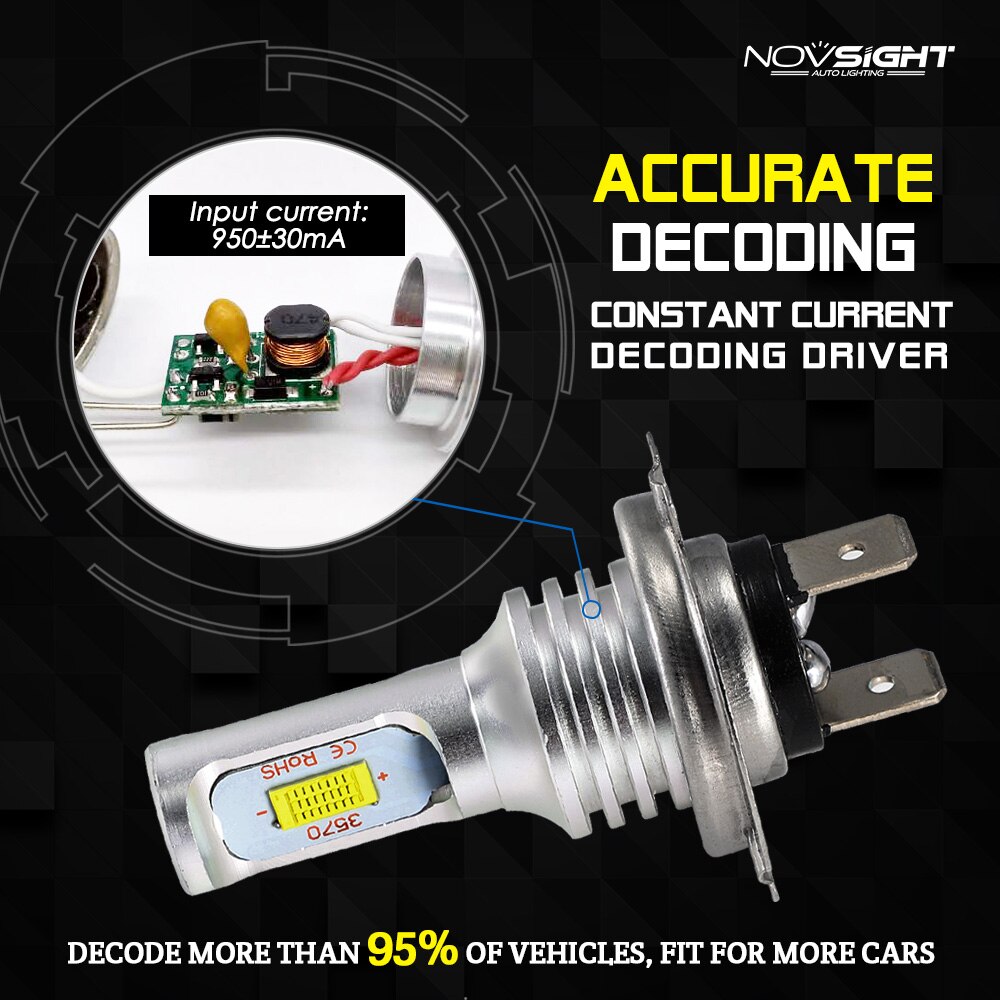 100W/Pair 6500K White LED Bulb Motorcycle H7 Headlight Lamp For BMW S1000R S1000RR S1000XR S 1000R 1000RR 1000XR 09