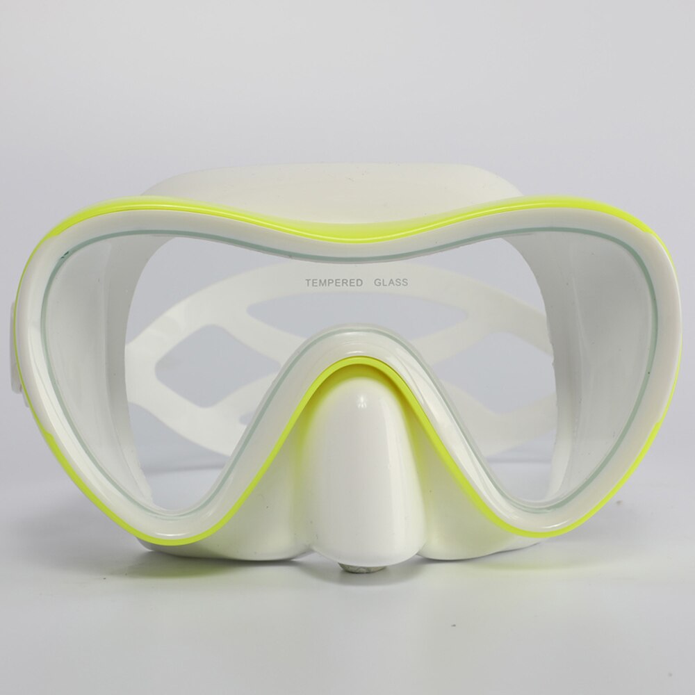 Onderwater laag volume freediving masker scuba duikmasker: Geel