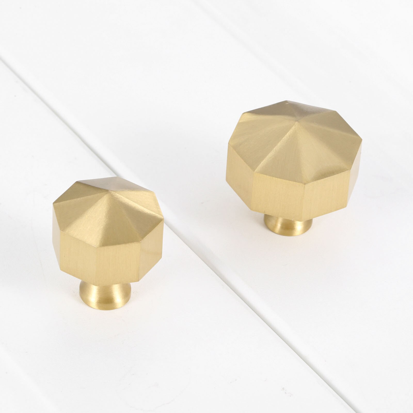 Mango en forma de paraguas, perilla de latón macizo de alta resistencia, tirador dorado de 25/32mm, Cajón Grande/Pequeño, armario de cocina, decoración moderna y sencilla
