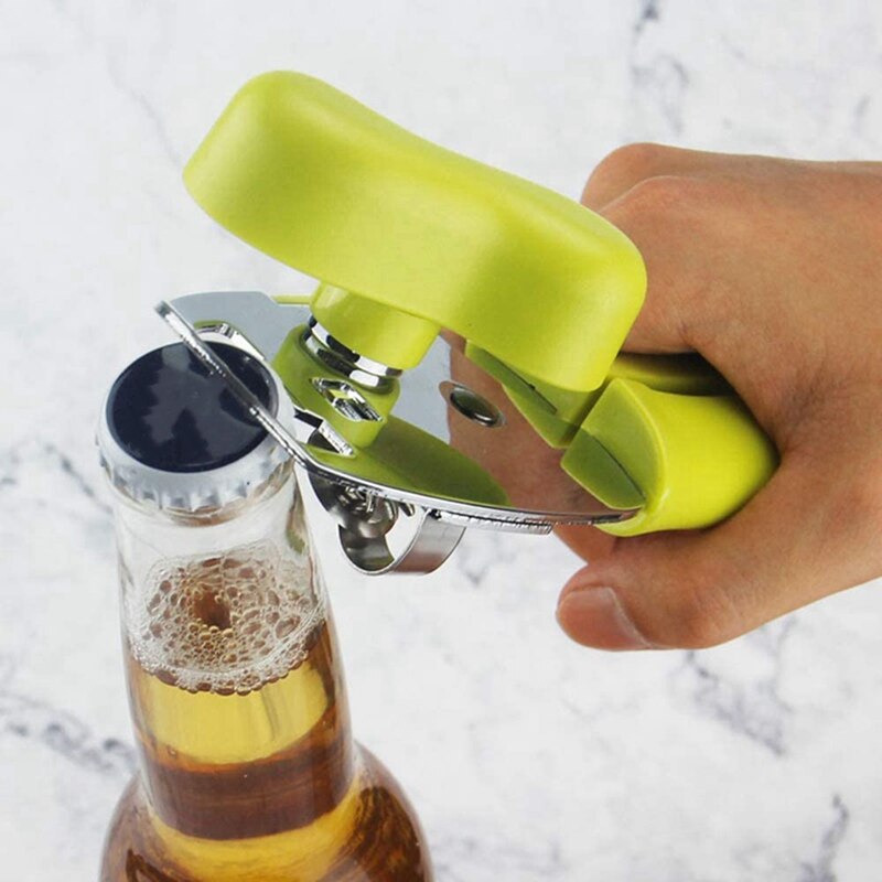 Handleiding Blikopener, roestvrij Staal 8Inch Handheld Multifunctionele Blikopeners 4In1-Kan Lifter/Flesopener/Jar Opener