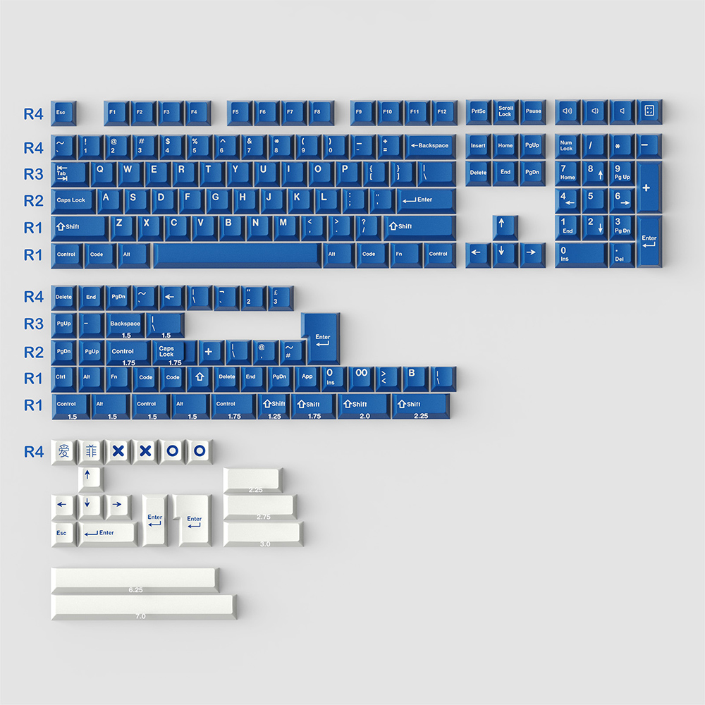 173 Key DOUBLE SHOT Cherry Profile GMK Copy Striker/Bow Wob ANSI ISO PBT Layout Keycap For GMMK pro Mechanical Gaming Keyboard
