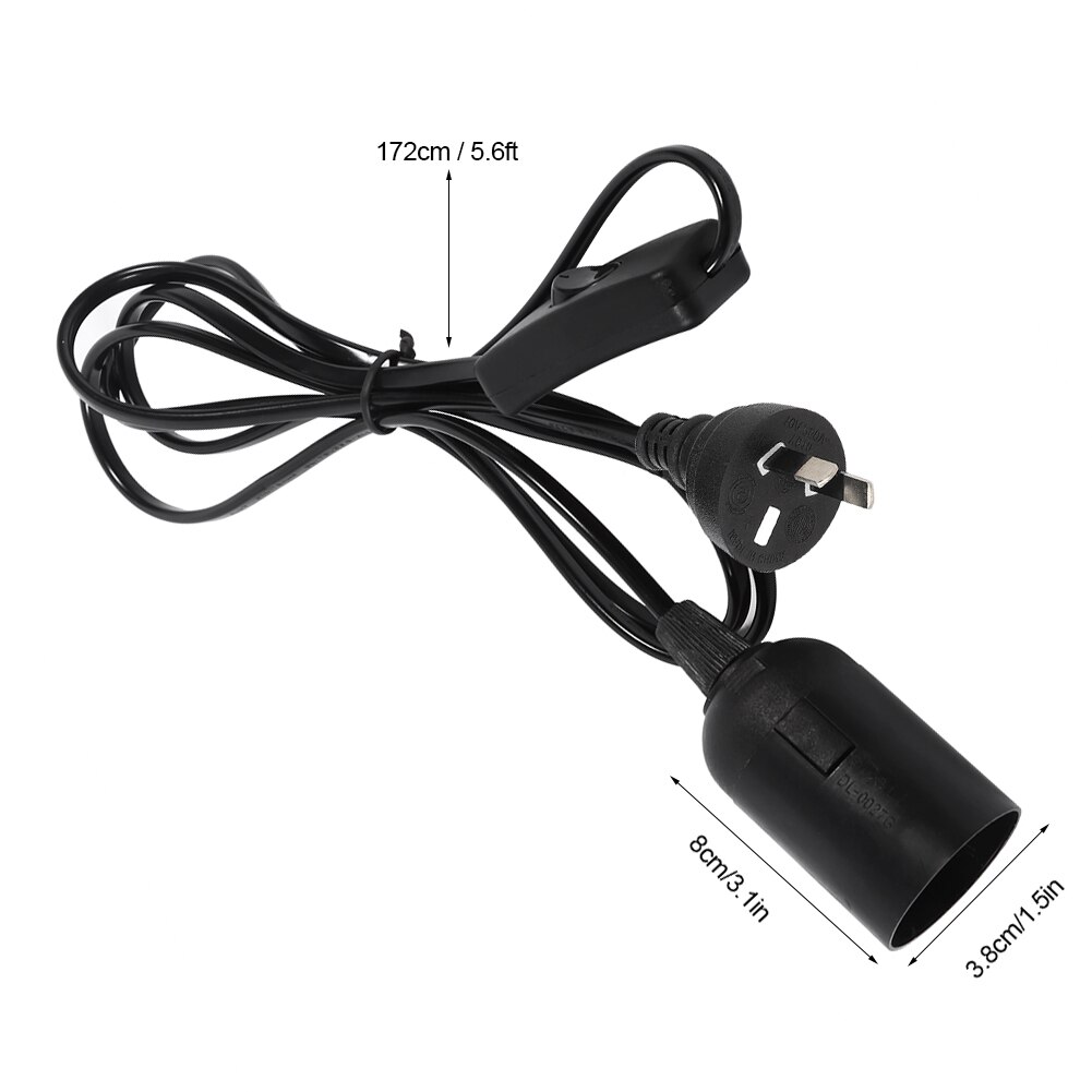 E27 hanglampen met fitting, snoer en schakelaar (220v( stuks zwart/wit)