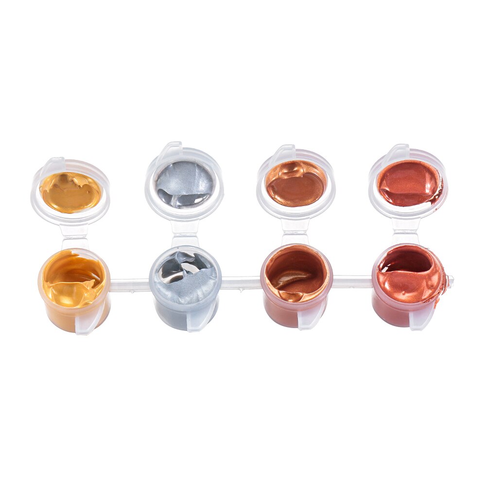 4/6Colors Acrylic Paint Drawing Pigment Oil Painting Metallic Color Tubes Artist Aquarelle Graffiti Baby Art Supplies