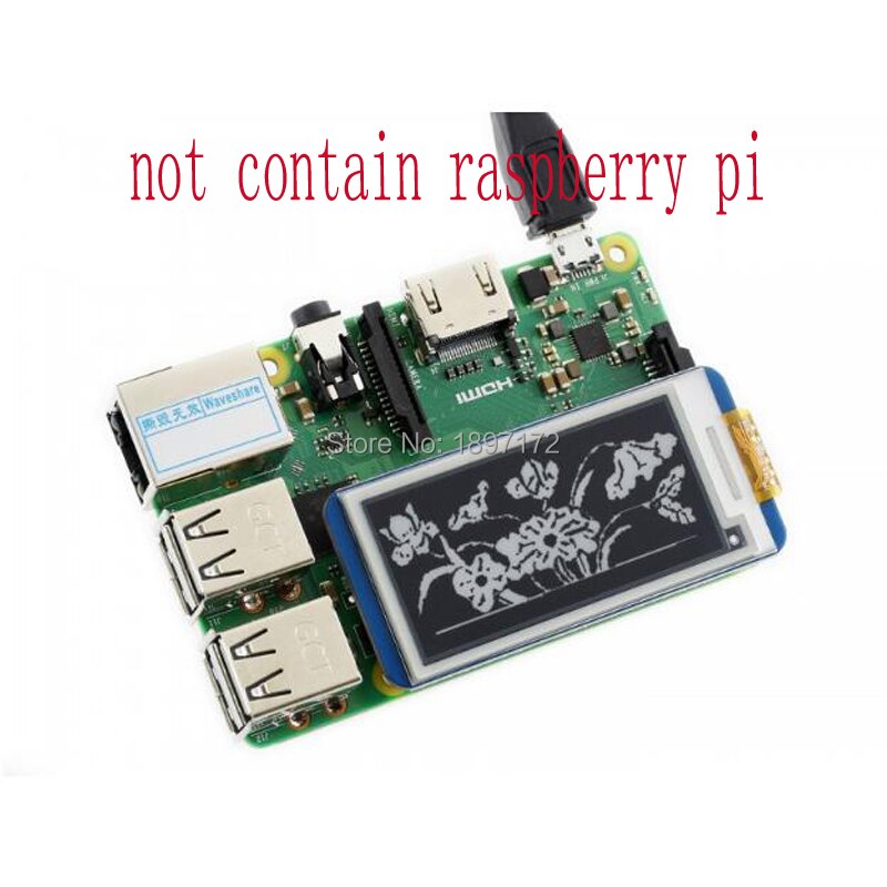 Pantalla de papel electrónico para raspberry pi, pantalla lcd de 2,13 pulgadas, 250x122