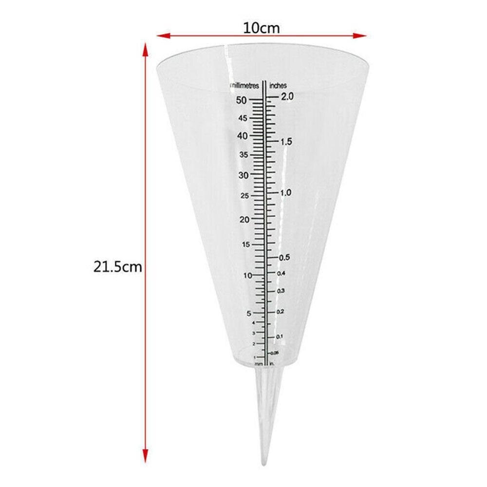 Cone Rain Gauge Measurement Ground Spike Precipitation Measuring Garden Rainfall Measurer Tools Meteorological Yard Outdoor Y4L1