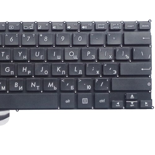 GZEELE RU laptop keyboard for Asus R200E R200 R201E F201 F201E F202 F202E russian layout black or white: Black
