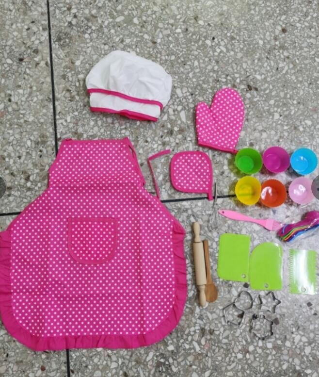 Kit de cuisine pour enfants, 25 pièces, cuisine, Diy, gâteau, pâtisserie, Dessert, kit de cuisson, ensemble d'ustensiles créatifs et amusants pour enfants