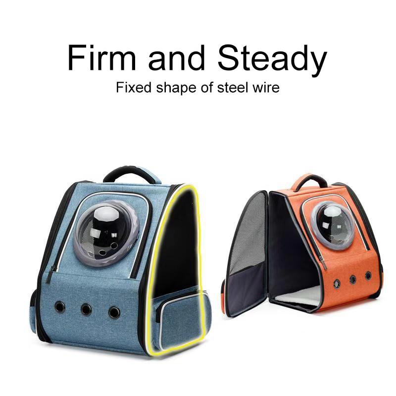 Mochila para gatos, bandolera doble de viaje transpirable, cápsula espacial, transporte para gatos, Bolso pequeño para mascotas, bolso de transporte para gatos