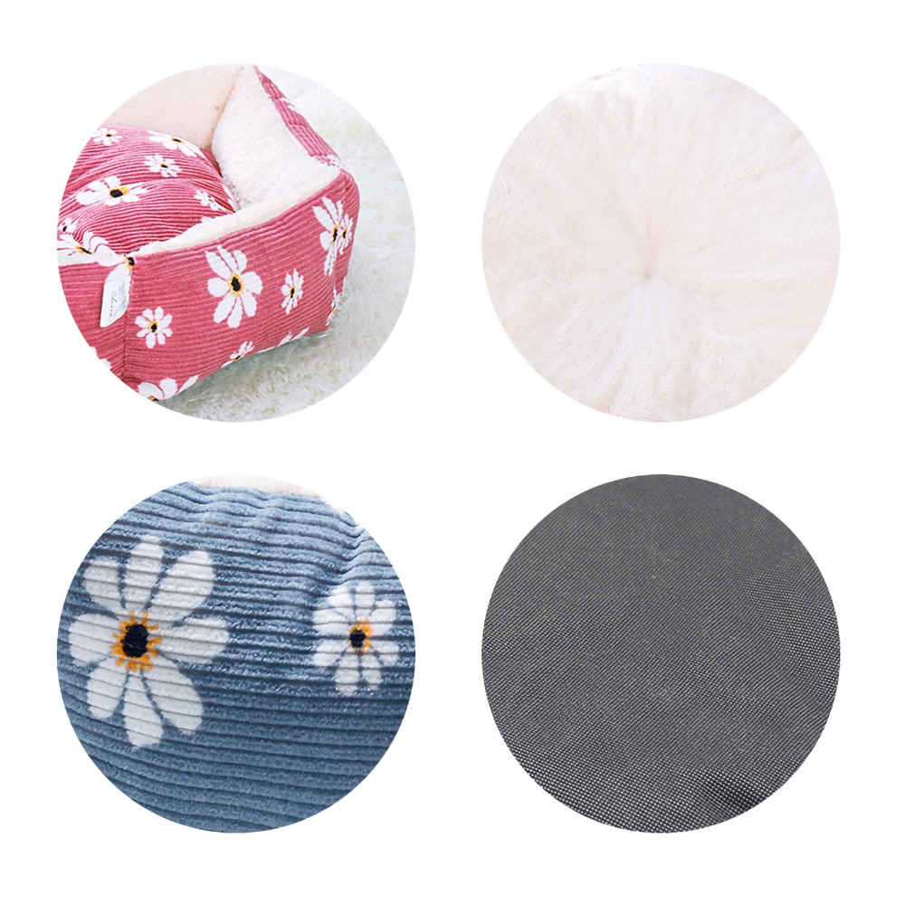 Hexagon Cat Bed House Soft Long Plush Best Pet Dog Bed For Dogs Basket Pet Products Cushion Cat Pet Bed Mat Cat Houses