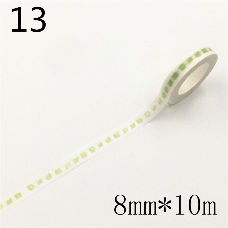 Basic pattern Decorative Adhesive Tape Masking Washi Tape DIY Scrapbooking Sticker Label School Office Supply: 13