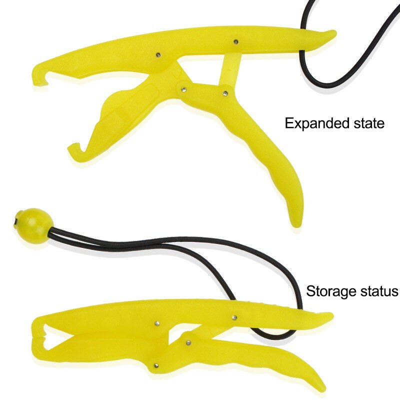 1PC 17.5cm Hand Controller Fishing Gripper Grabber Plastic Fish Lip Grip Fishing Tackle Tool Women Fish Lip Grip