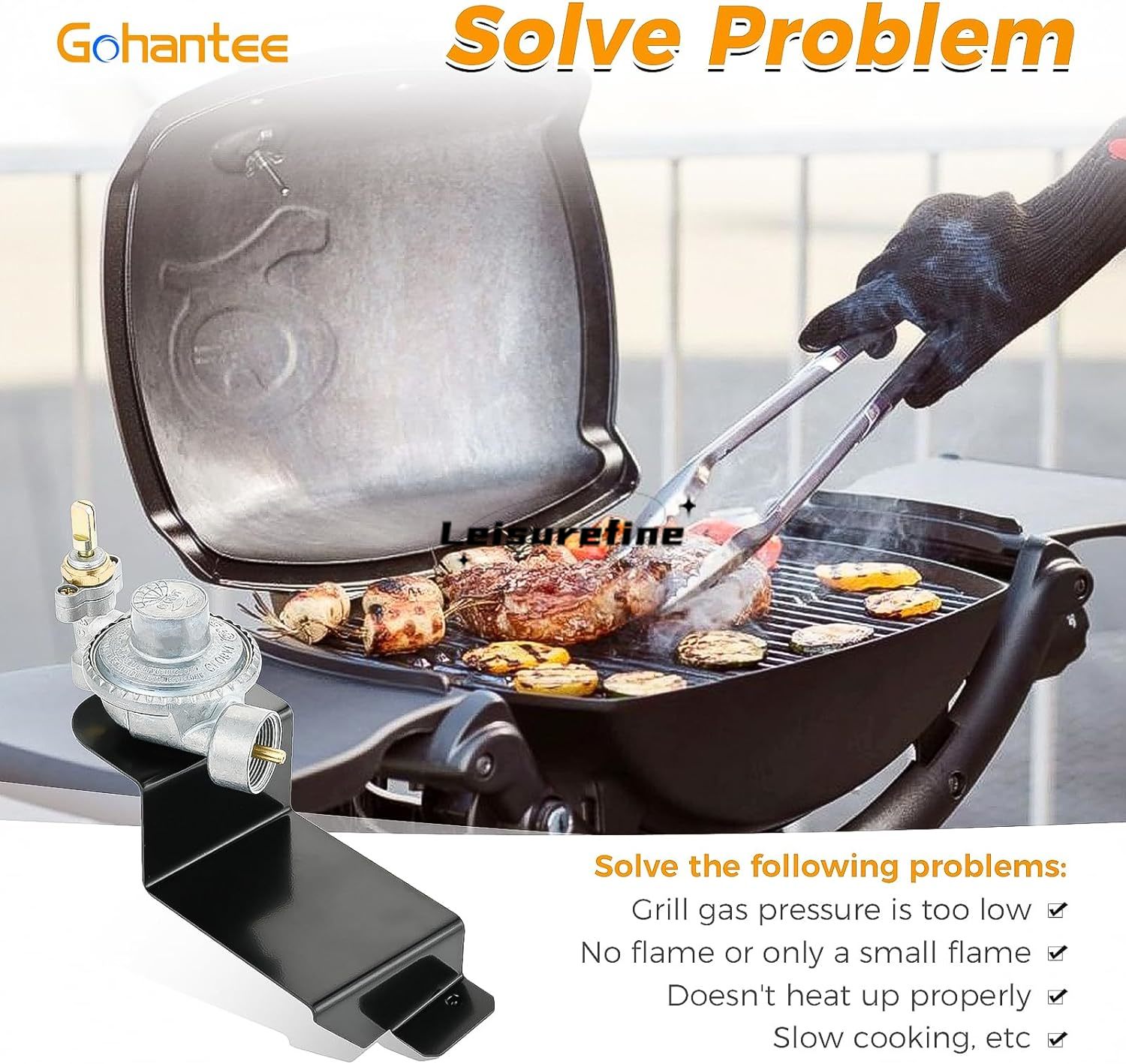 Ersatz Gasgrill-Steuerventil regler für Weber Q1000 Q1200 Serie