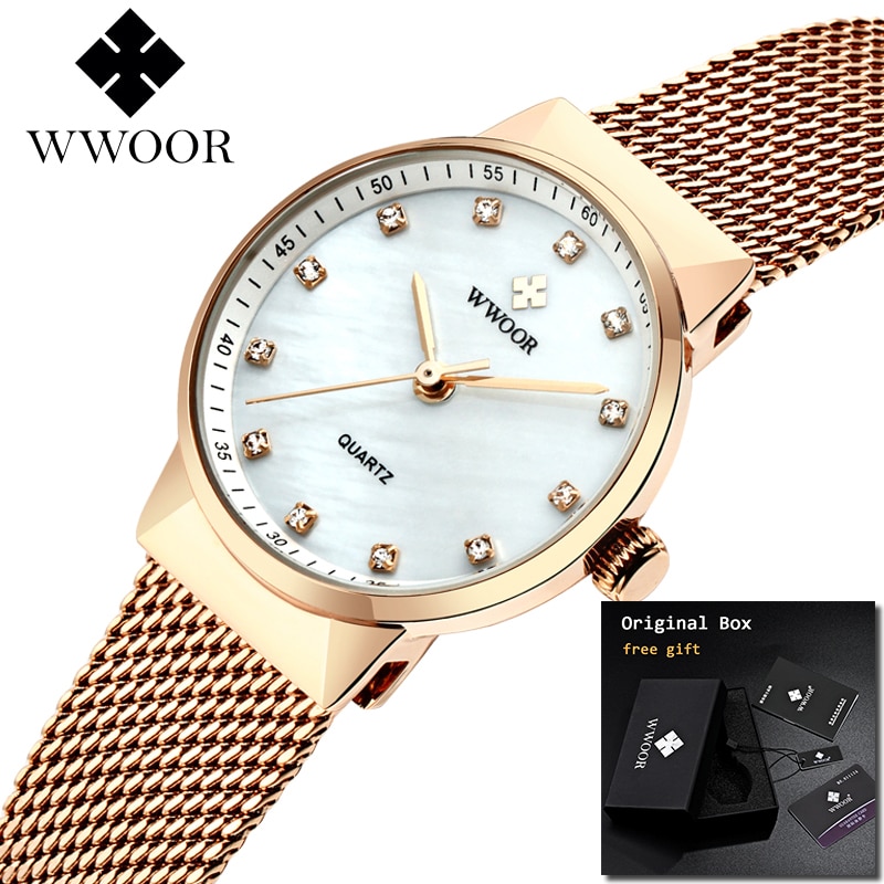 Horloges Vrouwen Top Luxe Kleine Diamant dames horloges Charms Armband Horloges Voor Vrouwen Montre Femme