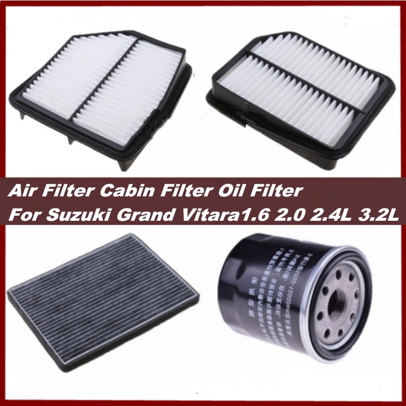 Auto Luchtfilter Cabine Filter Olie Filter Voor Suzuki Grand Vitara 1.6 2.0 2.4l 3.2l Auto Filter Sets 3 Pcs