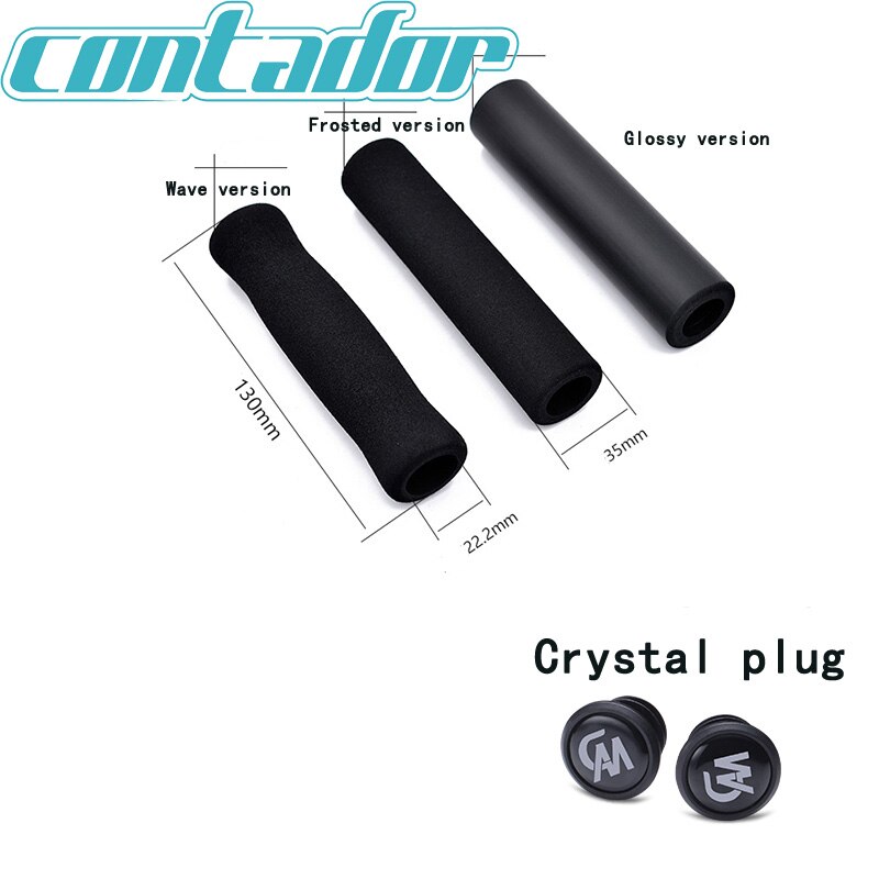 Poignées Vélo VELO Silicone Gel Comfort - 135 Mm - Noires - Neuves Sans Emballage