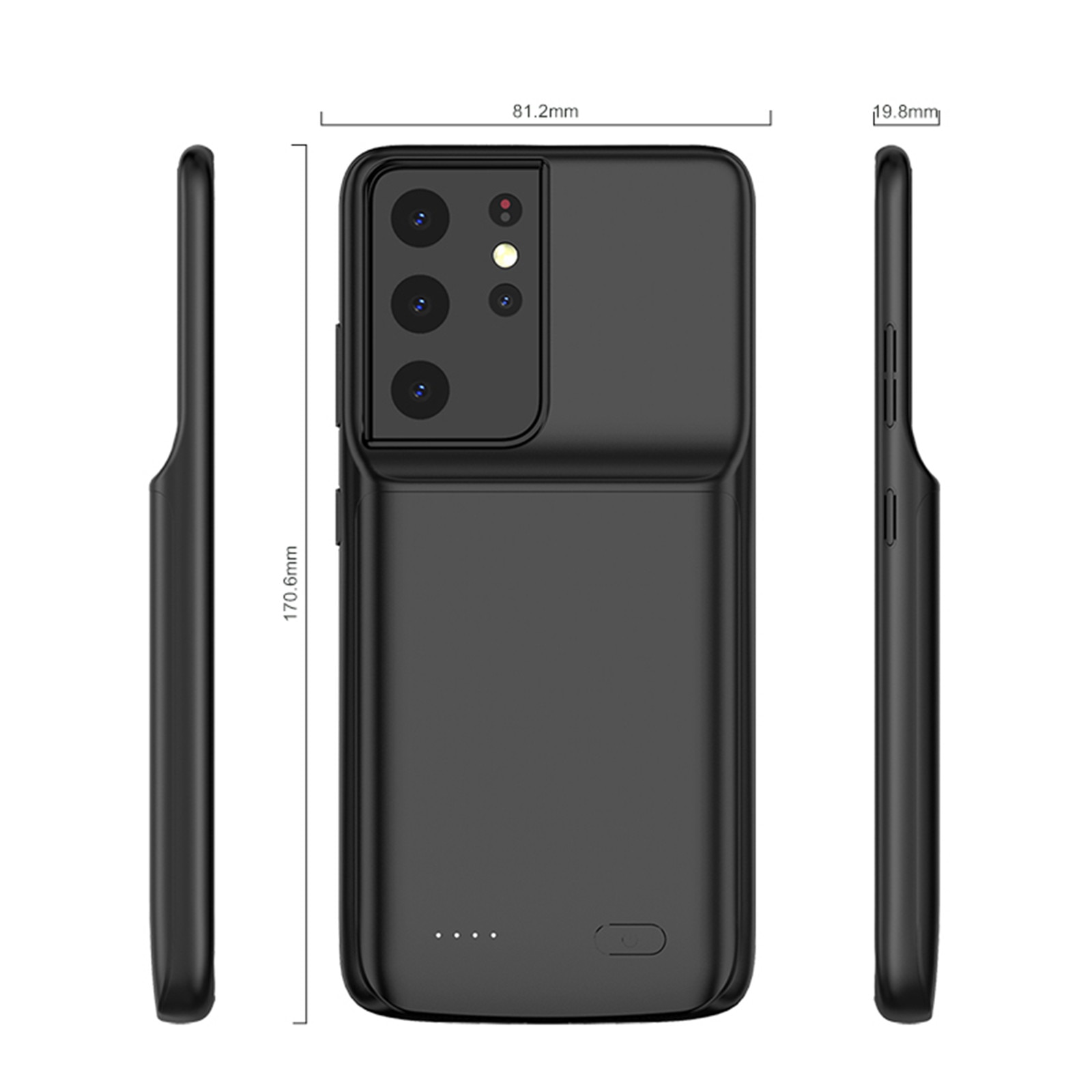 Voor Samsung Galaxy S21 Plus Batterij Case Slim Externe Power Bank Voor Samsung S21 Ultratpu Shockproof Batterij Opladen Cover