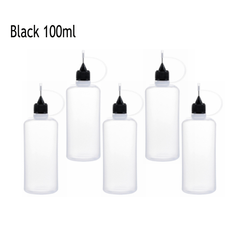 5-12Pcs 3ml-120ML Resuable Needle Tip Glue Applicator Plastic Bottle for Paper Quilling DIY Scrapbooking Paper Craft Tool: Brown