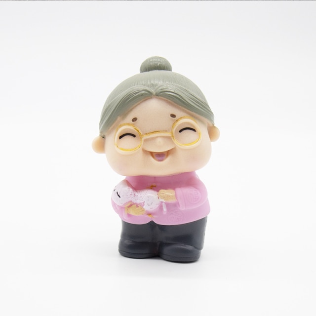 Cake Topper for Grandpa Grandma Chinese Longevity Family Birthday Cake Decorations: Grandma