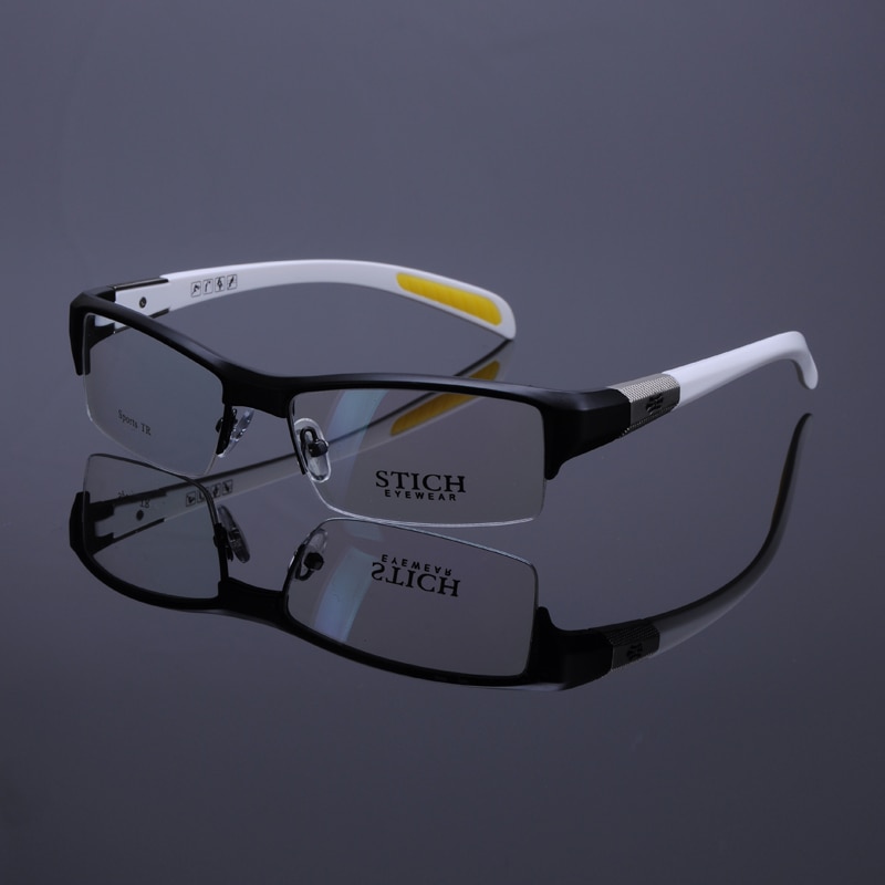 Vazrobe Sport Glazen Frame Mannen TR90 Brillen Brillen Voor Recept Ultra Licht Mode Lenzenvloeistof Niet Overslaan Eyewear