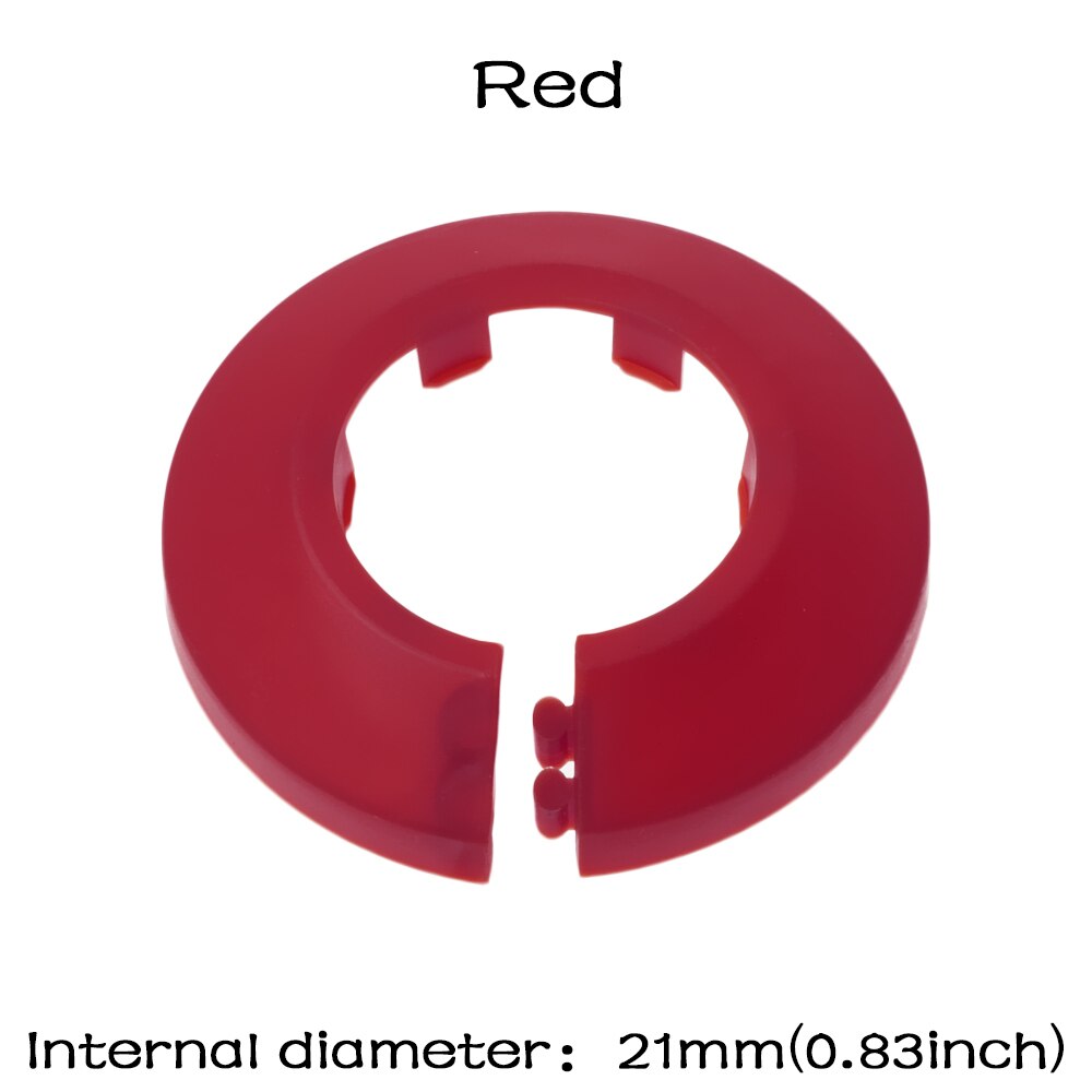 1PC Universal Multicolor Rohr Dekorative Abdeckung Winkel Ventil Heizkörper Rohr Abdeckungen Plumb-Pak Rohr Für Wand Kanäle Wasserhahn zubehör: Red 20