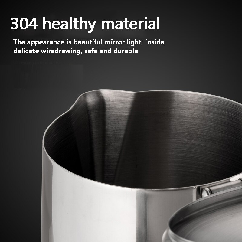 Stainless steel espresso pot, milk foam pot, barista, coffee pot, exquisite milk technology, espresso milk foam po