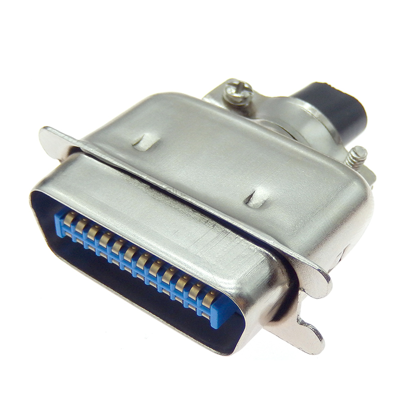 57 Series Centronics Connector Male Female CN14/24/36/50P Ribbon Computer Printer Cable Mount Adapters with Mental Cover: Red