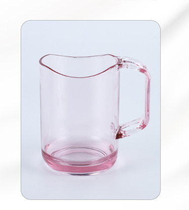 Transparent Wash Cup Household Plastic Toothbrush Cup With Handle Couple Toothbrush Cup Student Mouthwash Cups LC387: color2